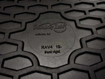 Коврики резиновые TOYOTA RAV4 V (2018-) Мерный комплект HYBRIDA