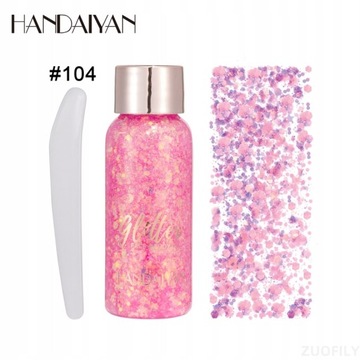 With Smear Spoon Multifunctional Eye Glitter