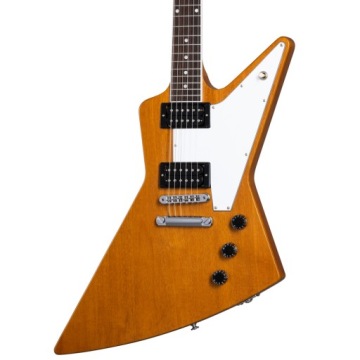 Антикварная электрогитара Gibson 70s Explorer Natural + футляр