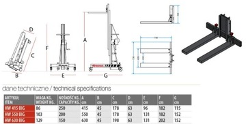 FARAONE HW550БОЛЬШОЙ ГРУЗОВОЙ ПОДЪЕМНИК 5,5 м 200 кг