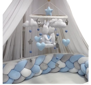 OCHRANIACZ WARKOCZ DO ŁÓŻECZKA +TROCZKI x 6szt 360cm/18cm MOCOWANIE