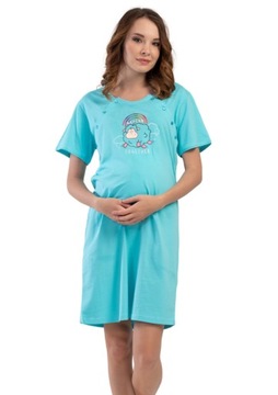 Koszula Nocna do Karmienia Vienetta S 36 ciążowa