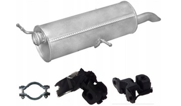Tłumik końcowy Peugeot 307 +Citroen C4 poj.1,4+1,6 +zestaw