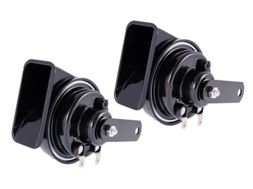 2x KLAKSON SAMOCHODOWY DWUTONOWY SYGNAŁ DŹWIĘKOWY 12V 118dB BARDZO GŁOŚNY