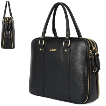 Modna torba damska do pracy duża a4 czarne torebki