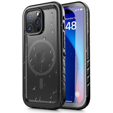Etui IP68 WODOSZCZELNE do IPHONE 15 PRO Pancerne 360