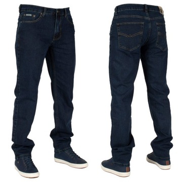 Spodnie męskie jeans W:38 100 cm L:32 granatowe