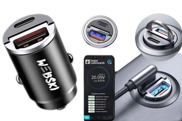 Turystyczny Port USB wtyk Zapalniczki Samochodowej