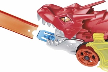 АВТОМОБИЛЬНАЯ ПУСКОВАЯ МАШИНА HOT WHEELS DRAGON TRANSPORTER + машинка Hot Wheels