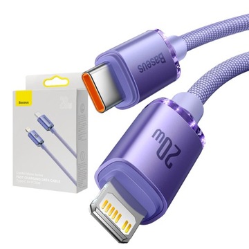 BASEUS SZYBKI KABEL USB-C - LIGHTNING 20W MOCNY PRZEWÓD DO TELEFONU 1,2m