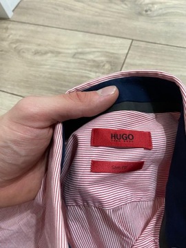 HUGO BOSS SLIM FIT KOSZULA PASKI 38/15 S