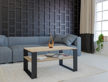 Современная 1P Black Sonoma скамейка