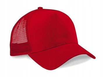 CZAPKA Z SIATKĄ I DASZKIEM TRUCKER TIRÓWKA CZERWON