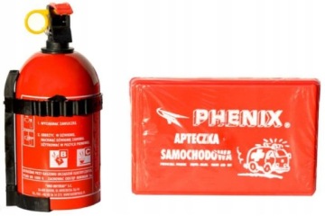 ZESTAW GAŚNICA SAMOCHODOWA 1KG + APTECZKA GRATIS
