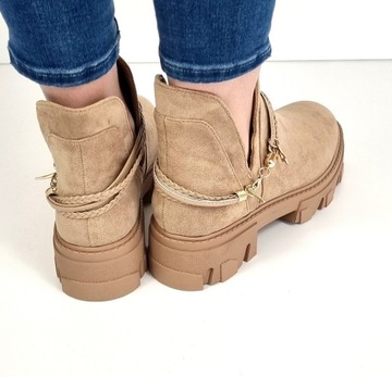 SEASTAR БЕЖЕВЫЕ БОТИНКИ ТУФЛИ С ВЫРЕЗАМИ ПО СТОРОНАМ 38