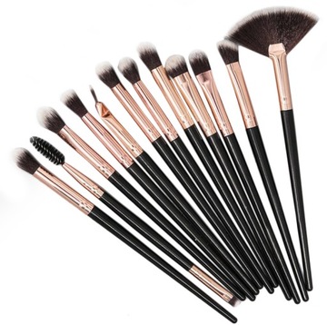 НАБОР КИСТЕЙ для макияжа 12 шт. КИСТИ ДЛЯ МАКИЯЖА