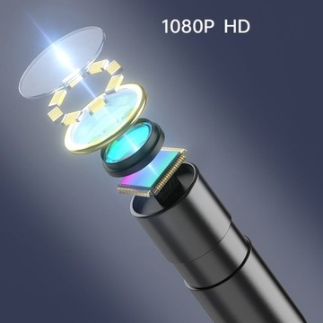 KAMERA INSPEKCYJNA ENDOSKOP PRZEWÓD 5m SONDA 2,7cm 8.5mm 8LED HD ZOOM IP67