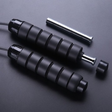 Скакалка для фитнеса Crossfit с подшипниками и грузами