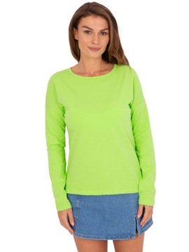Wygodna BLUZKA DAMSKA BAWEŁNIANA longsleeve - M