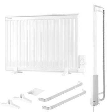 Grzejnik elektryczny olejowy 700 W PL ELPE 60x90cm biały panelowy