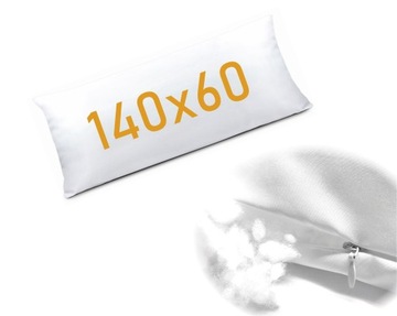Długa Poduszka pod plecy 60x140 wkład między nogi 140x60 dakimakura REM sen