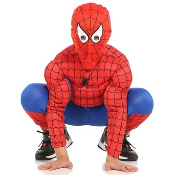 Наряд Человека-паука с тремя частями набор штанов блузки мышцы 104-110 с.