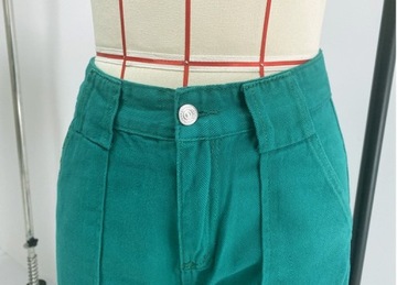 Stylowe Szerokie Spodnie Workwear Dla Kobiet Komfort, S