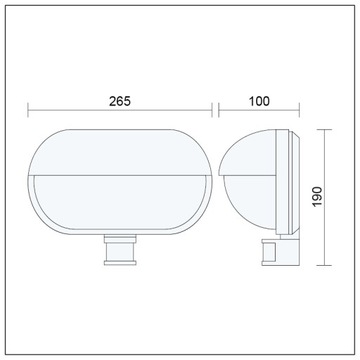 УЛИЧНЫЙ САДОВЫЙ СВЕТИЛЬНИК С ДАТЧИКОМ ДВИЖЕНИЯ И СУМЕРКА E27