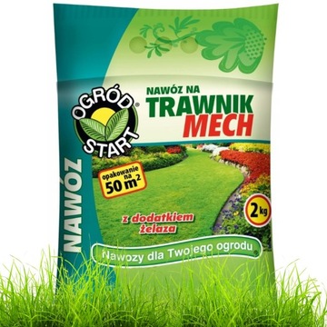 Ogród Start Nawóz granulowany na trawnik DO TRAWNIKA Z MCHEM mech 2kg