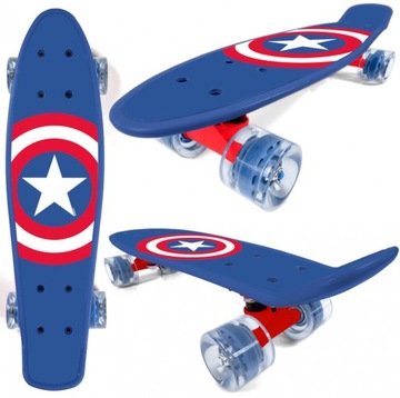 DESKOROLKA DESKA FISZKA 55cm CAPTAN AMERICA MOC