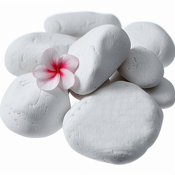 Белая галька Декоративные греческие камни THASSOS 3-6 см 25 кг