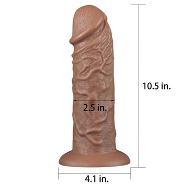 Огромный ДИЛДО KING SIZE, 24,5 см, ПРИСОСКА для пениса