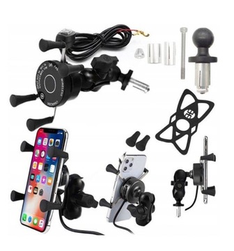 UCHWYT MOTOCYKLOWY NA TELEFON FREEDCONN MC7W + BM2