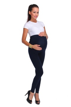 LEGGINSY CIĄŻOWE DŁUGIE PANEL BAWEŁNA GETRY 3XL