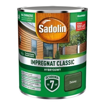 SADOLIN CLASSIC ПРОМПРЕГНАТ 0,75л ЗЕЛЕНЫЙ