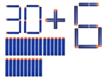 36 STRZAŁEK DO WYRZUTNI NERF N-STRIKE ELITE NABOJE