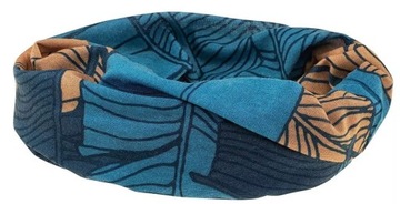 Многофункциональный шарф цвета буйвола Hi-Tec TEMI Tropical Leaves