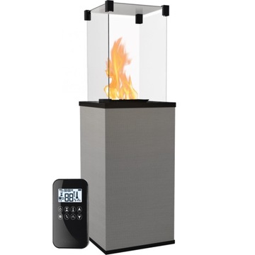 Ogrzewacz Patio spiek Filo Argento pilot 8,2 kW
