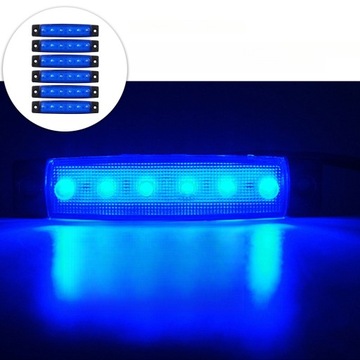 LAMPY RUFOWE ŁODZI NAWIGACYJNE PONTOON 6LED
