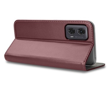 ETUI SKÓRZANE do MOTOROLA MOTO G24|G04 MAGNETYCZNE BOOK CASE TOKRA SZKŁO 9H