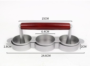 Пресс для гамбургеров своими руками, котлеты для домашнего использования, ножницы для мяса, круглый деревянный торт