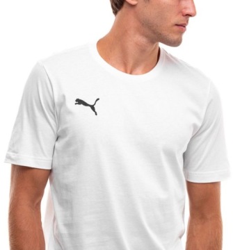 PUMA Мужская футболка хлопок T-SHIRT БЕЛЫЙ teamGOAL R.L