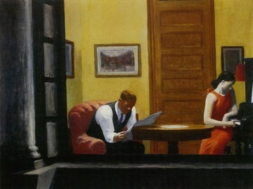 Rep E. Hopper Pokój w Nowym Jorku 90x70 obraz Lue