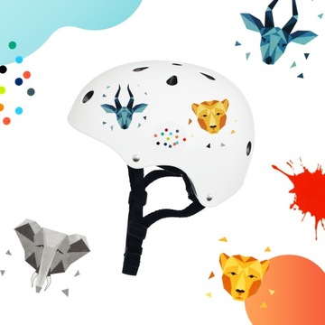 Защитная каска Kinderkraft белый