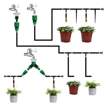 Переходник для шланга 16/8 мм - Быстроразъемный разъем для сада - для системы орошения