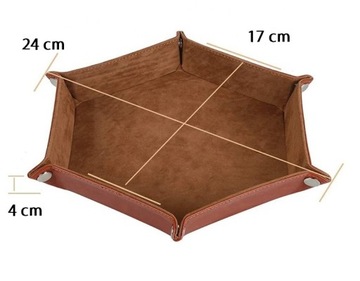 ПОДНОС ДЛЯ КОСТЕЙ ИЗ БАРХАТА КОЖИ RPG ПОДНОС ДЛЯ КОСТЕЙ RPG RENOVATED INN 17 СМ