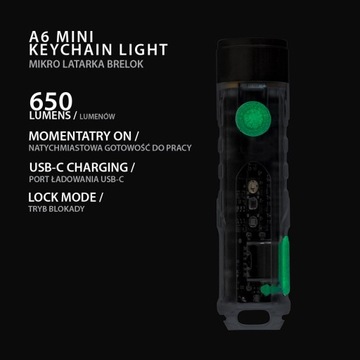 RovyVon Aurora A6 Белый/УФ/Белый фонарик 650 Люм