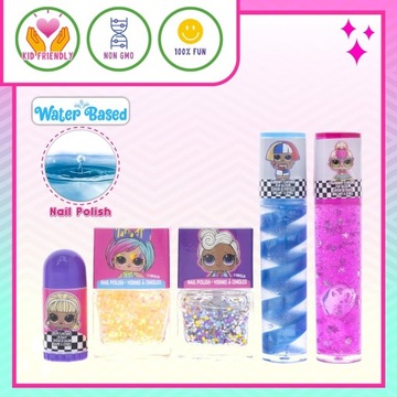 L.O.L Surprise! Townley Girl 10-częściowy zestaw do makijażu, plecak