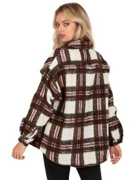 ЖЕНСКАЯ РУБАШКА В КЛЕТКУ С ДЛИННЫМ РУКАВОМ, РАЗНОЦВЕТНАЯ ОСНОВНАЯ КУРТКА ОВЕРСАЙЗ