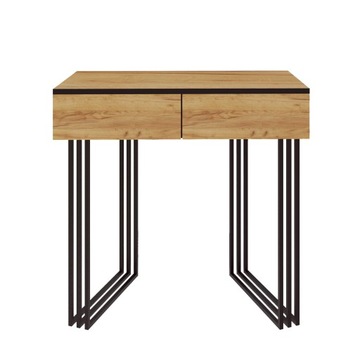 СВОБОДНОСТОЯЩИЙ СТОЛ С КОНСОЛИ ЛОФТ KLARA СИСТЕМА МЕТАЛЛИЧЕСКИЙ КАРКАС ДУБ ЗОЛОТОЙ CRAFT